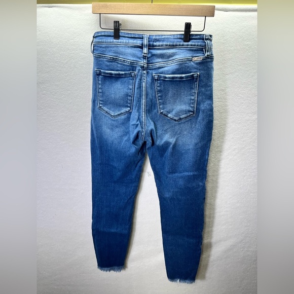 KanCan Distressed Skinny Ankle Jeans Womens 28 Blue Denim Stretch Frayed 2157 - Picture 7 of 8